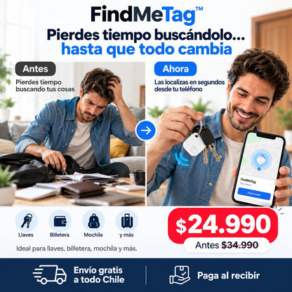 FindMeTag™ | Localiza lo importante en segundos desde tu teléfono